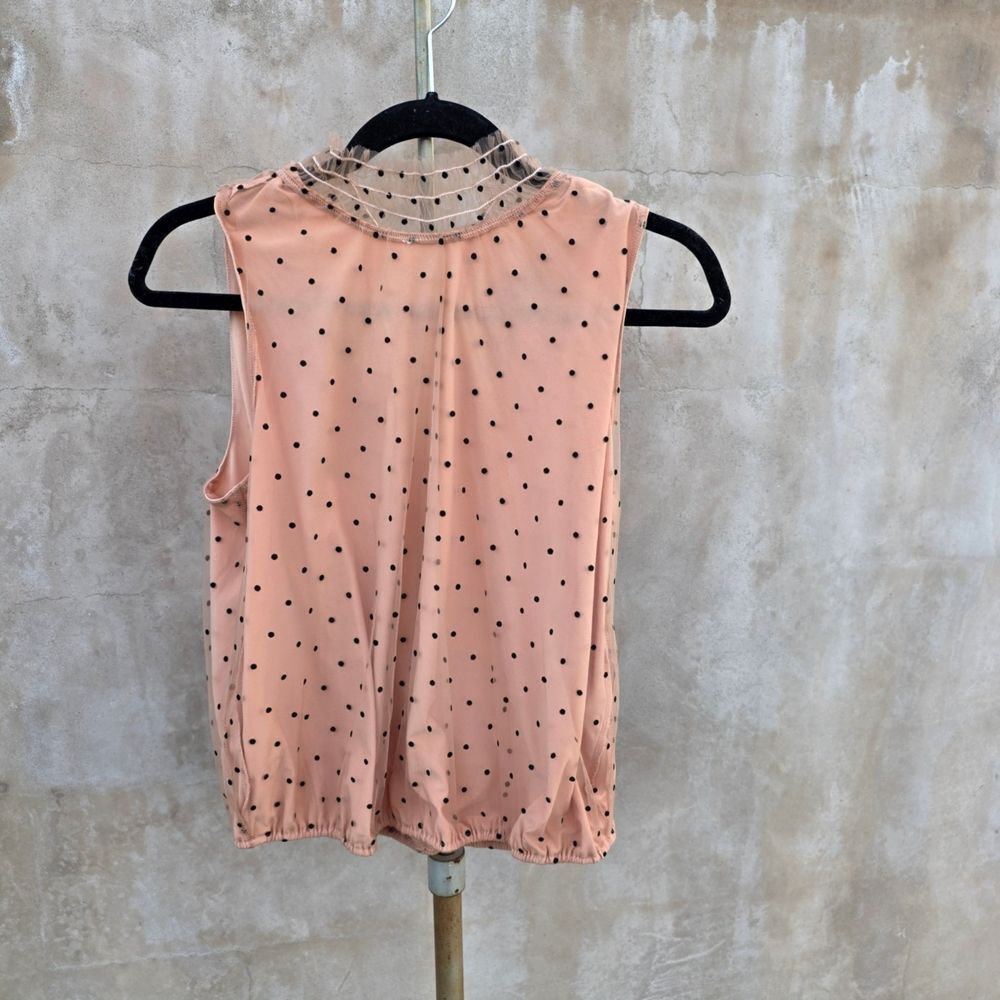 Banana Republic Sleeveless Polka Dot Top
